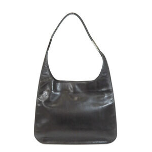 Gucci Logo Bag Leather Motif Shoulder